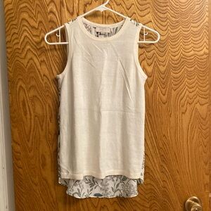 LOFT Outlet mixed-media top